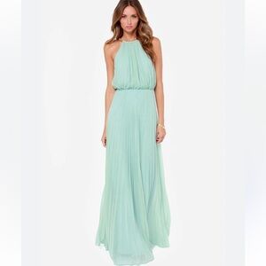 Bariano Australia Melissa Sage Green Maxi Dress
